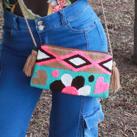 Handmade Embroidered Wayuu Crossbody Bag