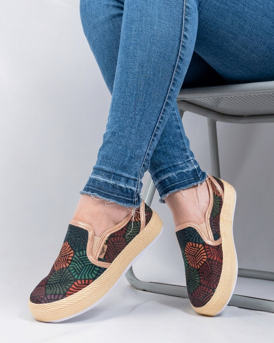 Cube Colors Slip-On Espadrille Sneakers by Pontiak