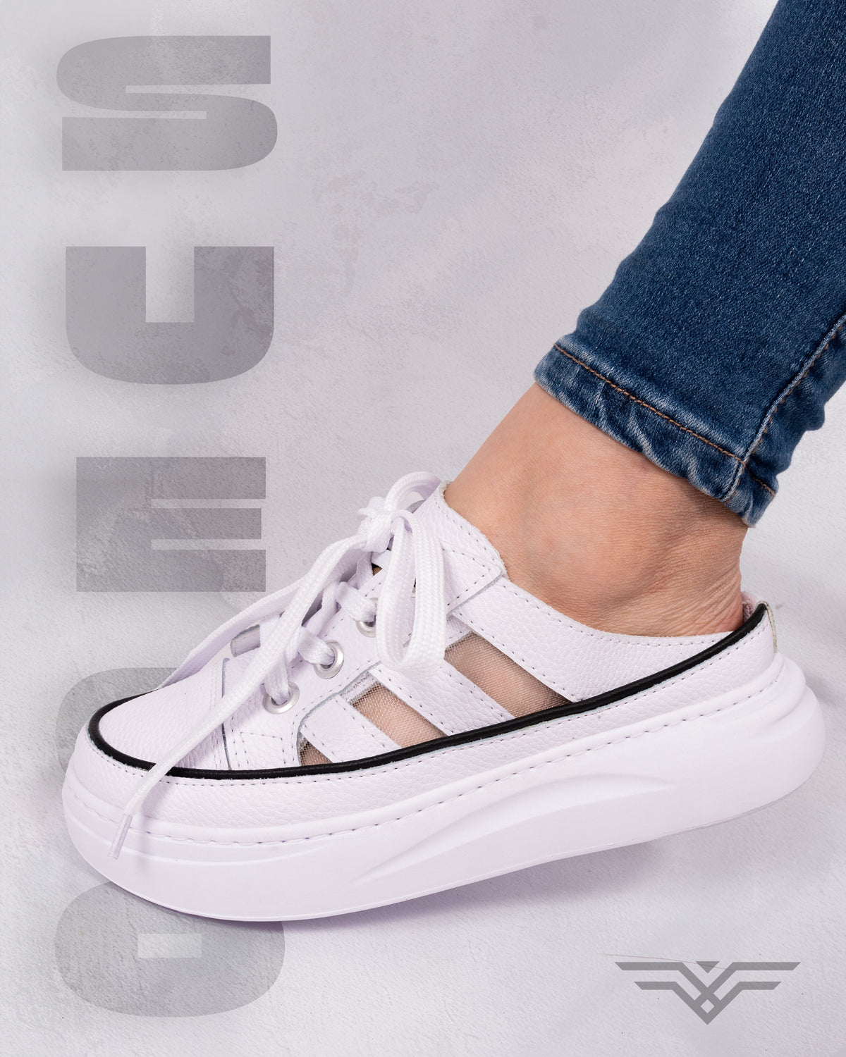 Suede Adi White Women's Casual Shoes by Pontiak