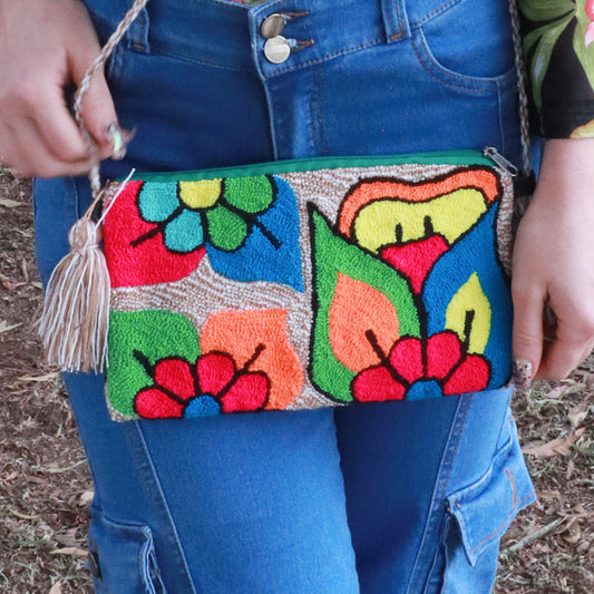 Handmade Embroidered Wayuu Crossbody Bag