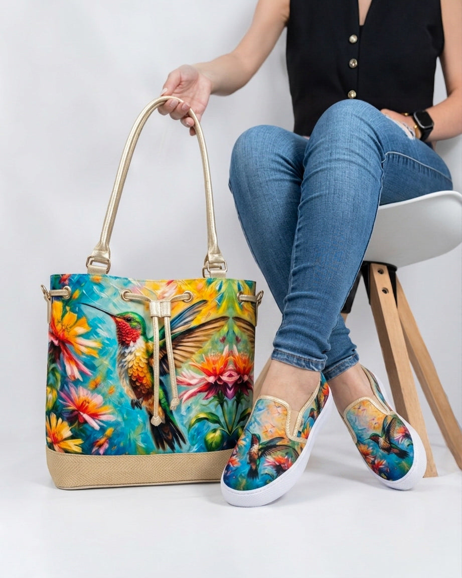 Enchanted Garden Shoes & Handbag Set by Pontiak
