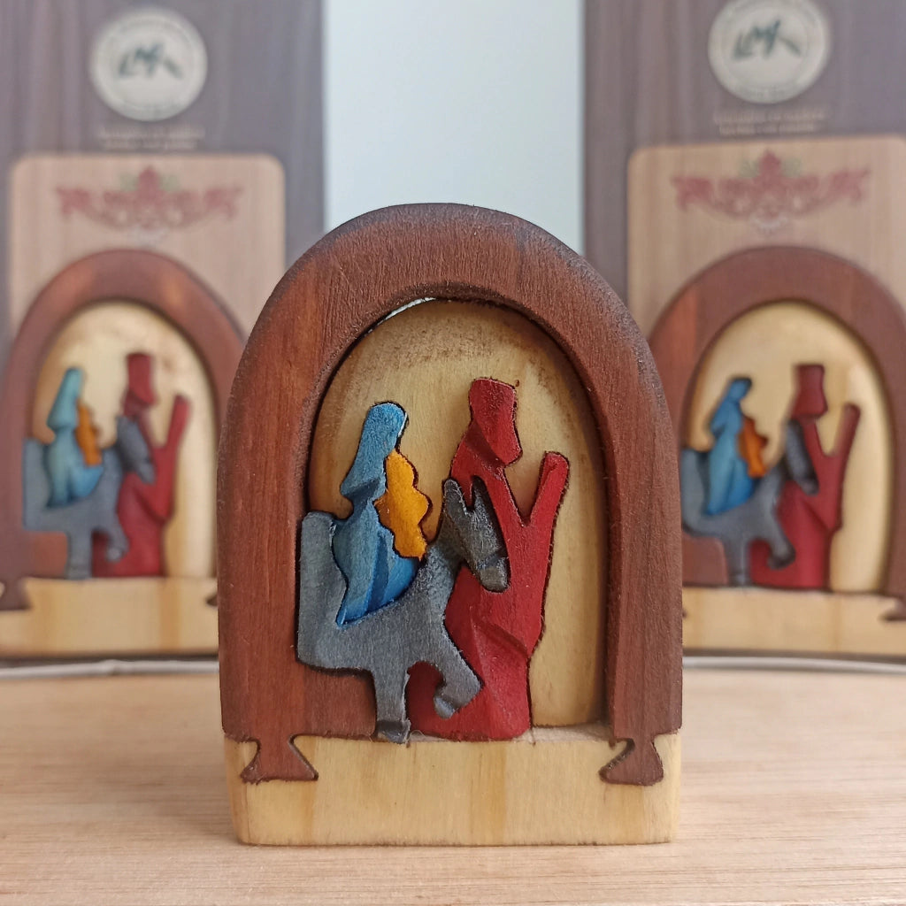 Flight into Egypt Wood Art