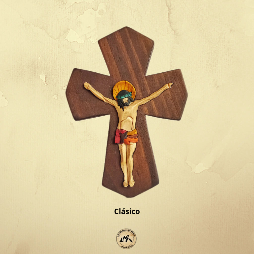 Classic Wooden Wall Crucifix