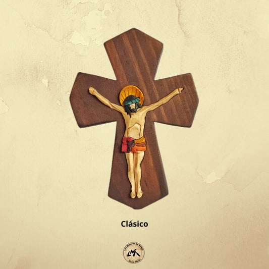 Classic Wooden Wall Crucifix