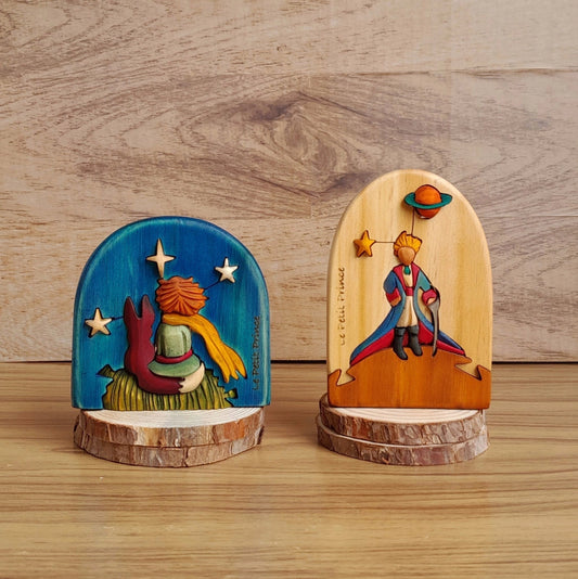 Little Prince and the Fox Wood Art