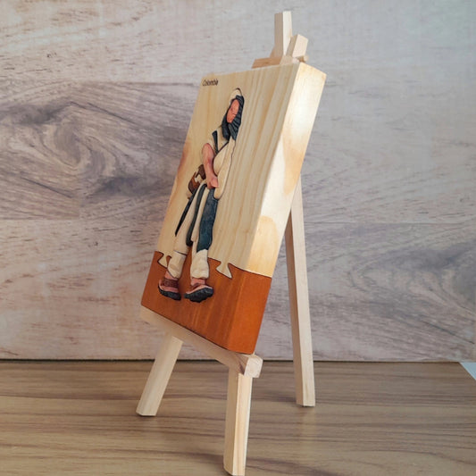 Arhuaco Wood Art on Easel