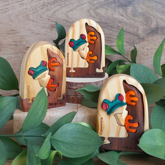 Frog Wooden Souvenir