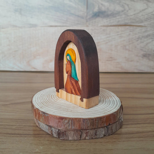 Virgin Mary Arch Wood Art