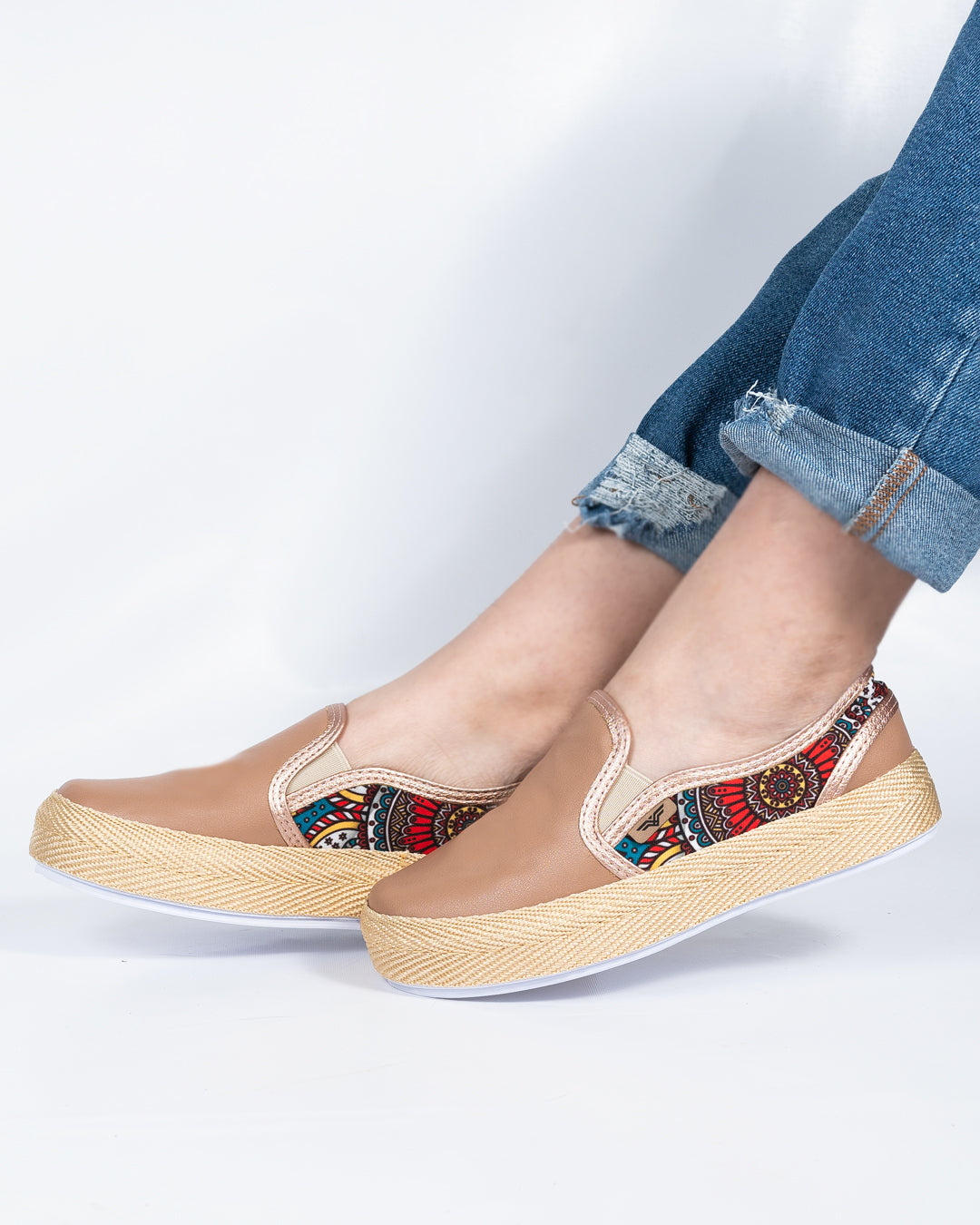 Orange Slip-On Espadrille Sneakers by Pontiak
