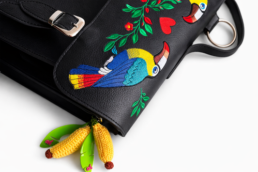 Jumbo Caribe Toucan Embroidered Bag – Laptop Backpack Purse