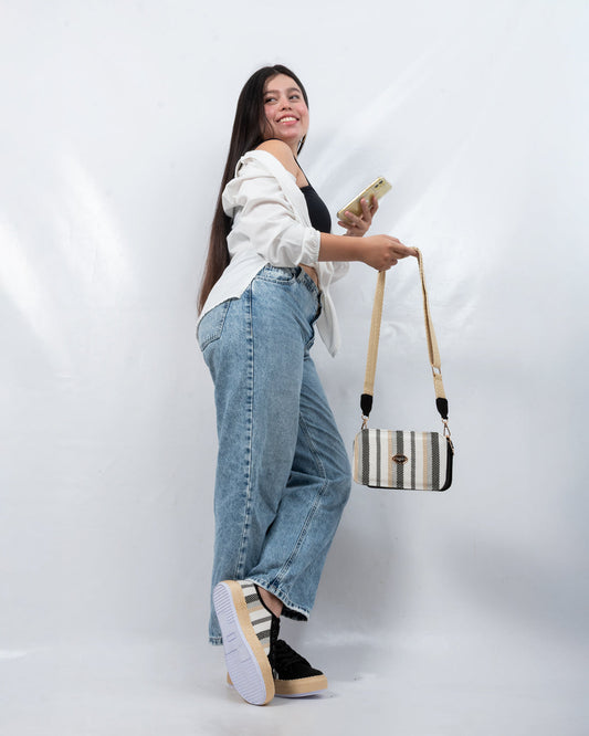 RM Black Shoes & Crossbody Bag Set by Pontiak