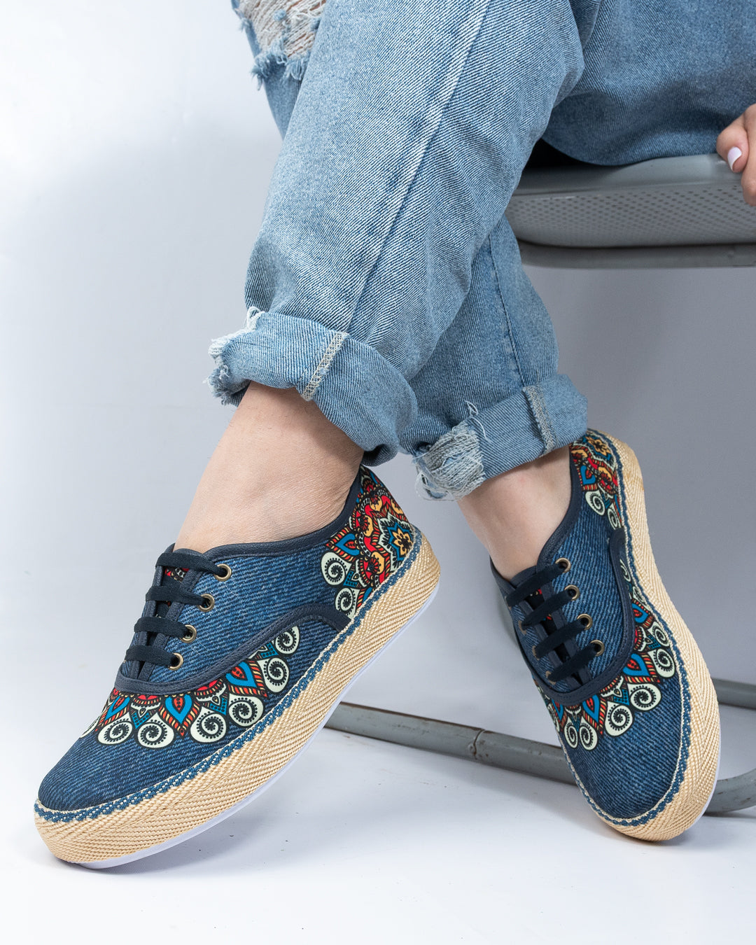 Tiwa Pearl Denim Women's Casual Shoes by Pontiak