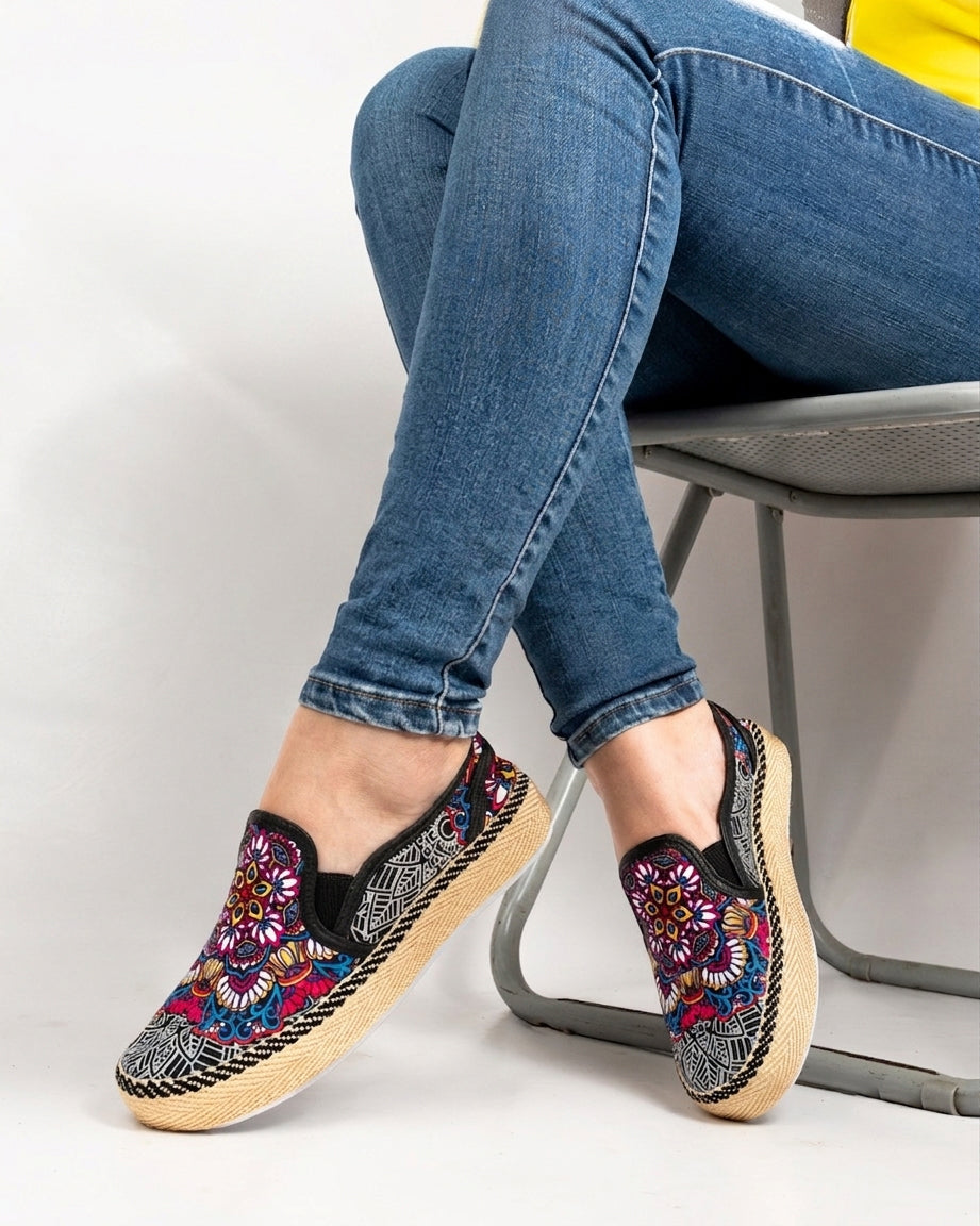 Mandala Pureza Slip-On Espadrille Sneakers by Pontiak
