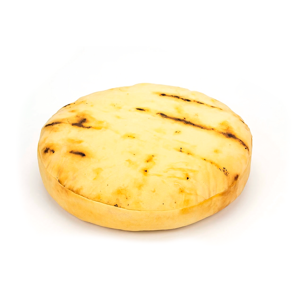 Traditional Colombian Arepa Shaped Cushion for Nostalgic Home Decor