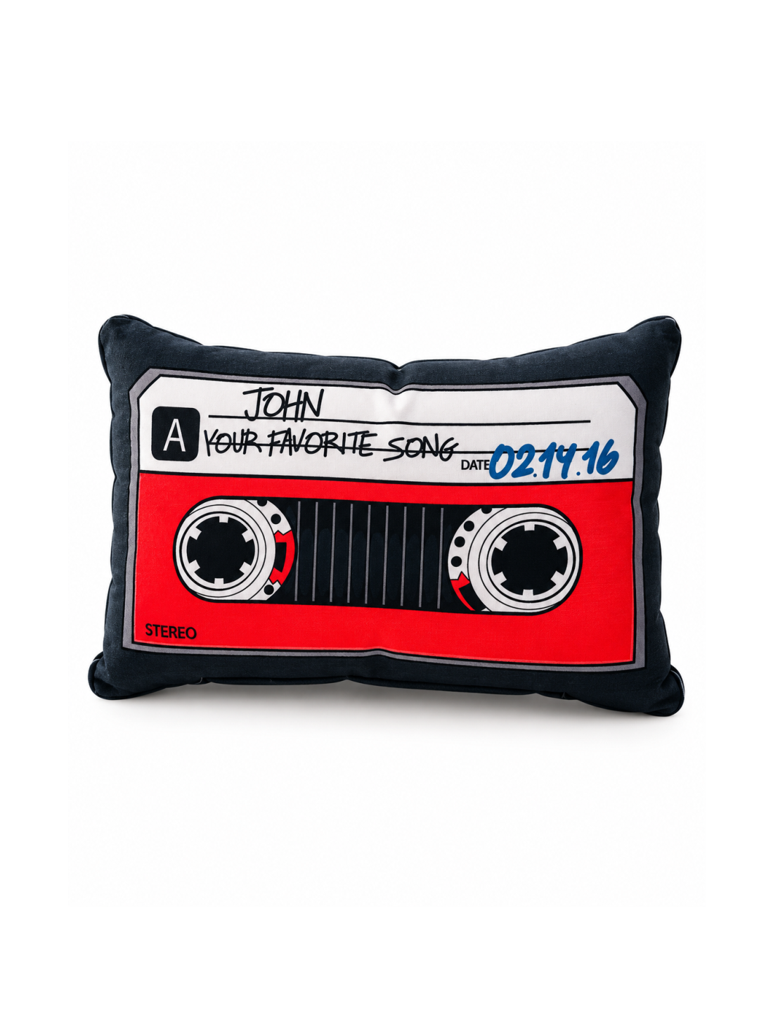 Retro Cassette Tape Pillow – Vintage Mixtape Cushion