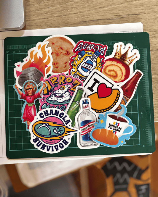 Colombian Sticker Pack – Illustrated Vinyl Stickers