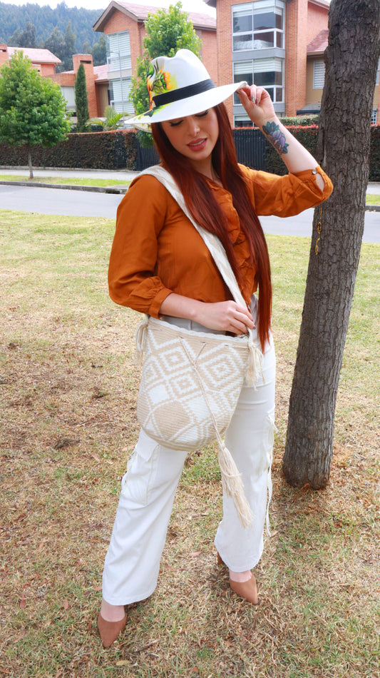 Handcraft Wayuu Backpacks Tribal Crochet Backpack