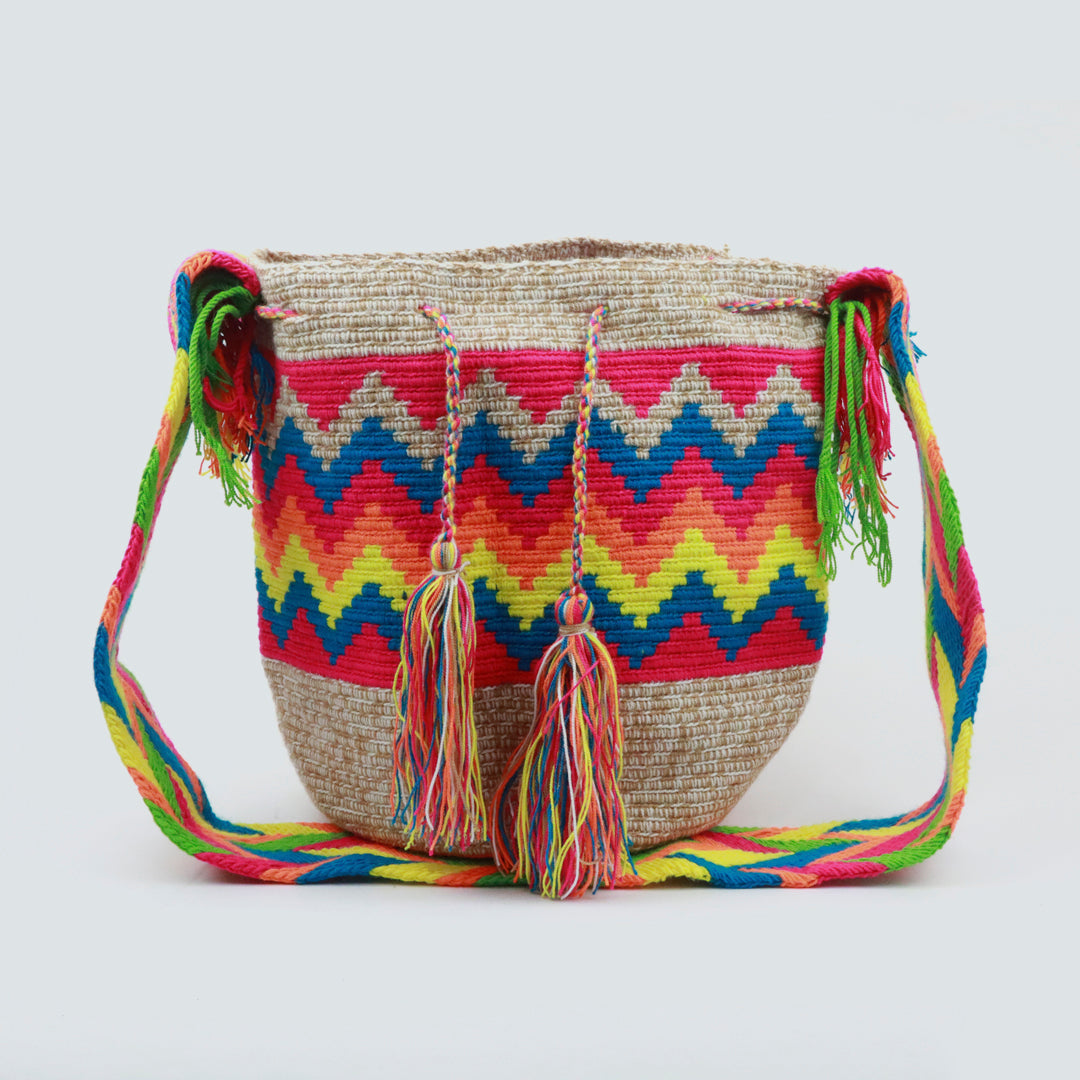 Handcraft Wayuu Backpacks Tribal Crochet Backpack