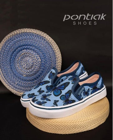 Butterfly Blue Women's Casual Shoes by Pontiak