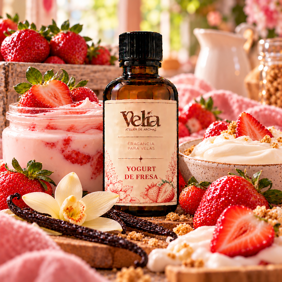 Esencia premium · Yogurt de fresa