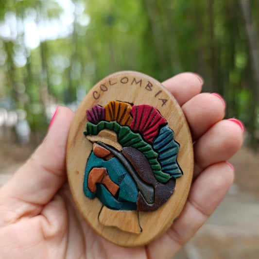 Silletero Wooden Fridge Magnet