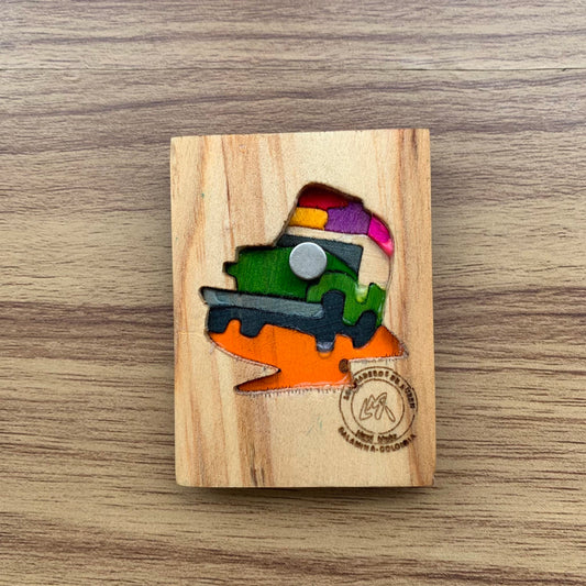 Willys Jeep Wooden Fridge Magnet