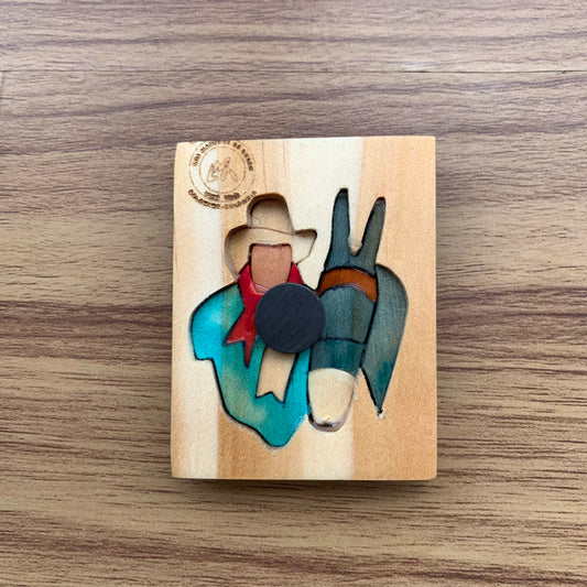 Arriero Wooden Fridge Magnet