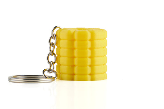 Corn on the Cob 3D printed keychain