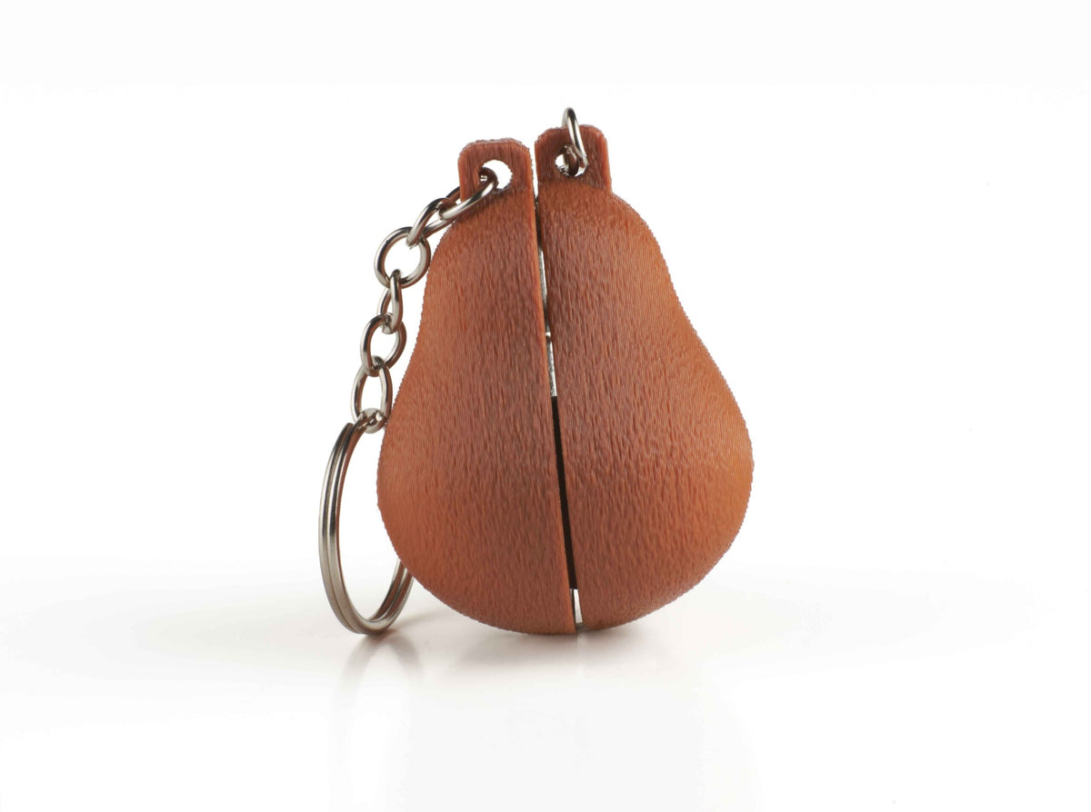 Avocado Halves Couple 3D printed keychain