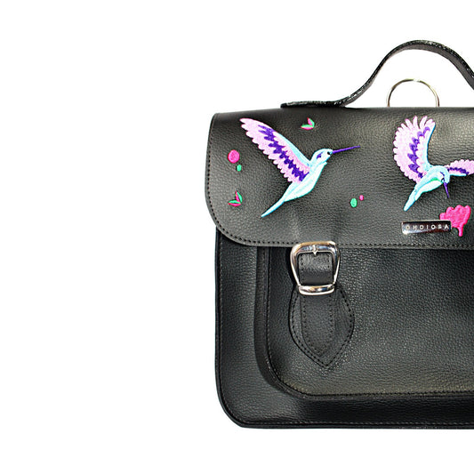 Jumbo Colibrí Hummingbird Embroidered Bag – Laptop Backpack Purse