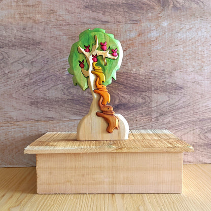 Elephants and Tree Wood Art