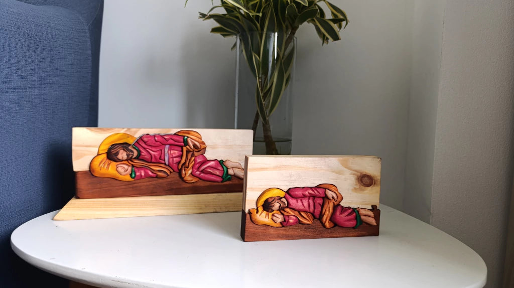 Sleeping St. Joseph Wood Art