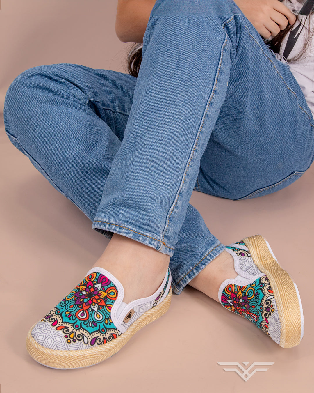 Mint White Slip-On Espadrille Sneakers by Pontiak