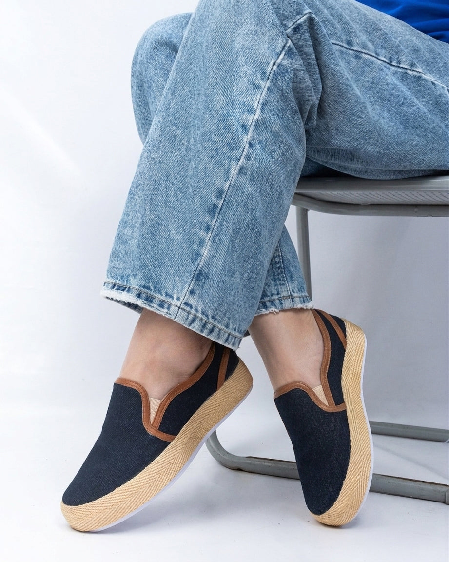 Denim x Honey Slip-On Espadrille Sneakers by Pontiak