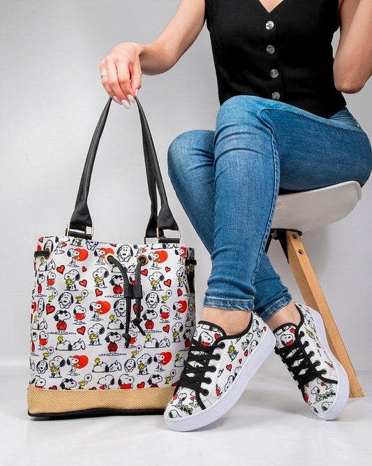Snoopy Shoes & Handbag Set by Pontiak