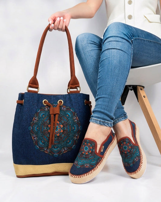 Mulan Shoes & Handbag Set by Pontiak