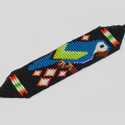 Colombian Bead Bracelet with Tribal Motifs