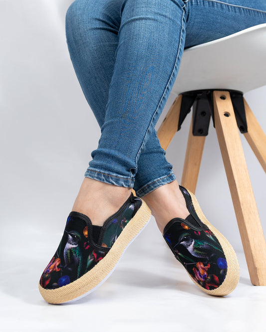 Enchanted Hummingbird Slip-On Espadrille Sneakers by Pontiak