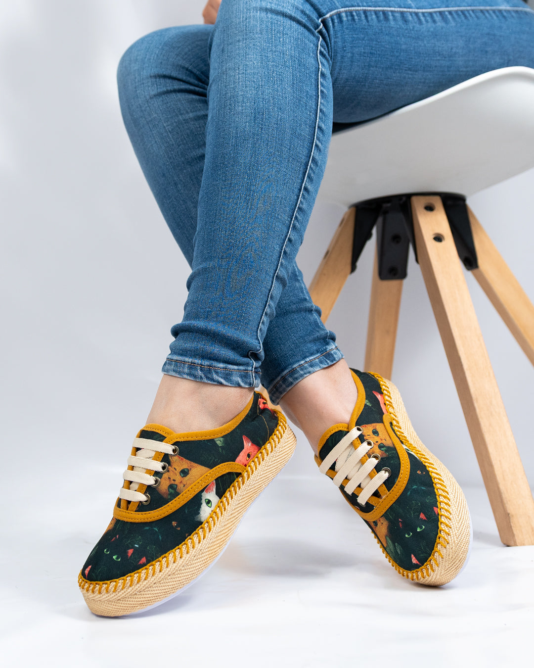 Feline Charm Women's Casual Shoes by Pontiak