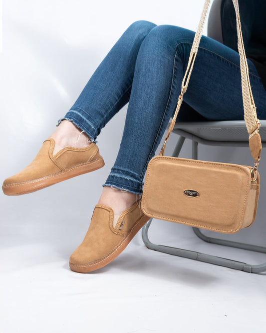 Zamba Sand Shoes & Crossbody Bag Set by Pontiak
