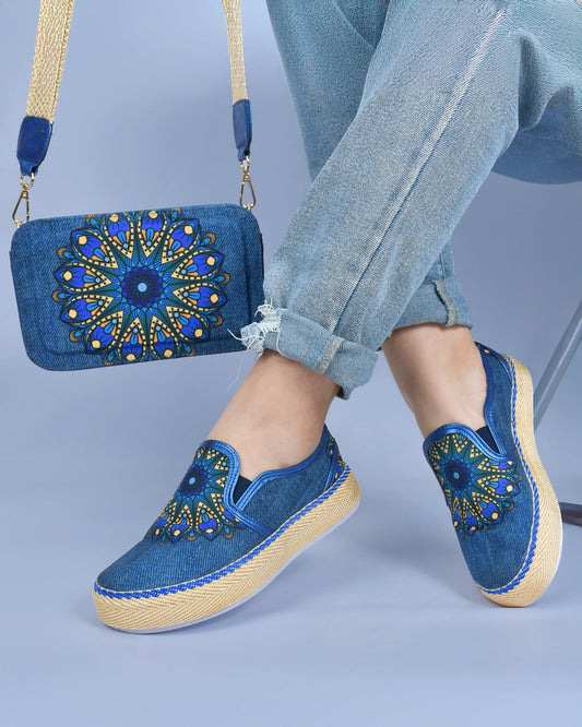 Aruna Shoes & Crossbody Bag Set by Pontiak