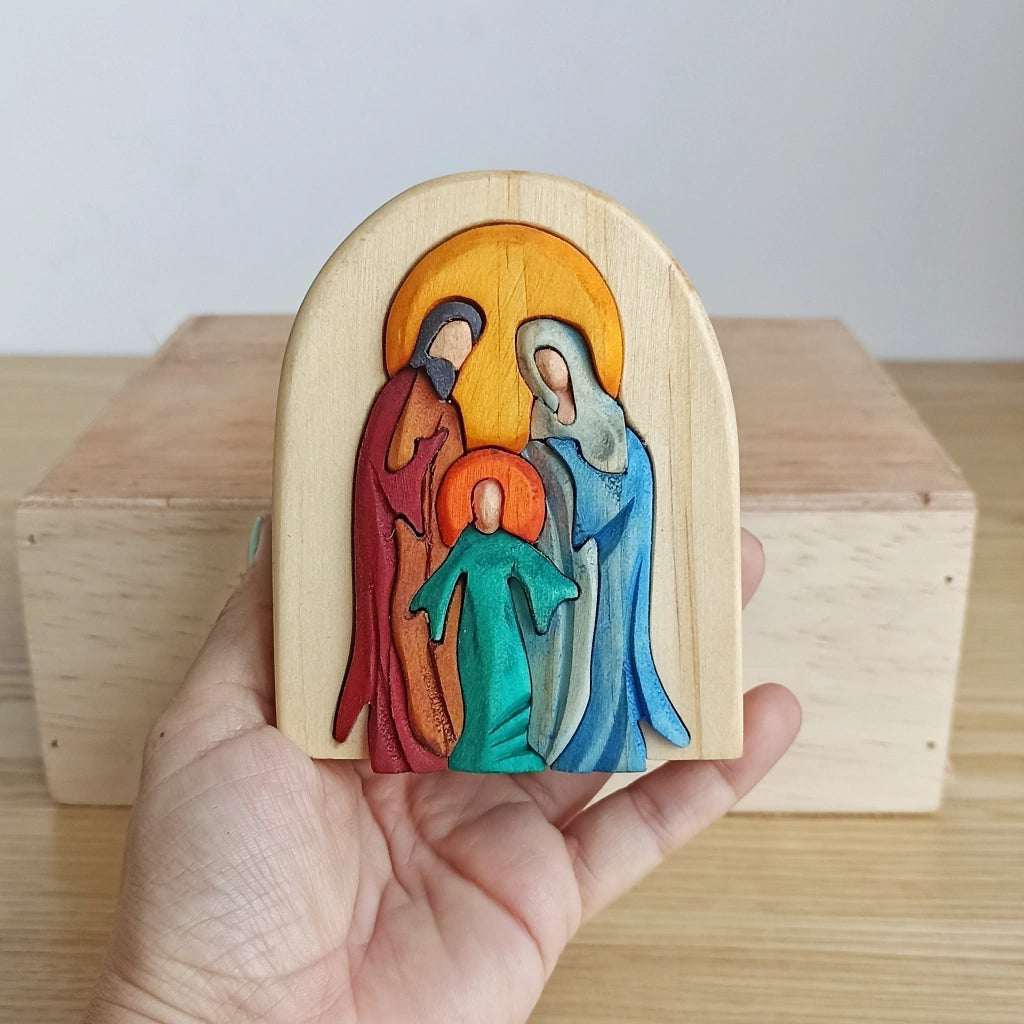 Holy Family Wood Art