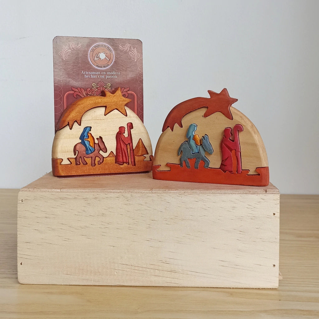 Flight into Egypt Wood Art