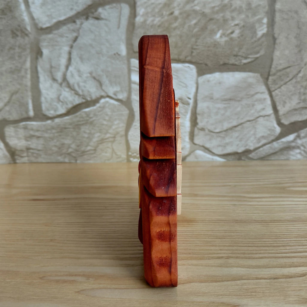 Grotto Wooden Nativity Scene