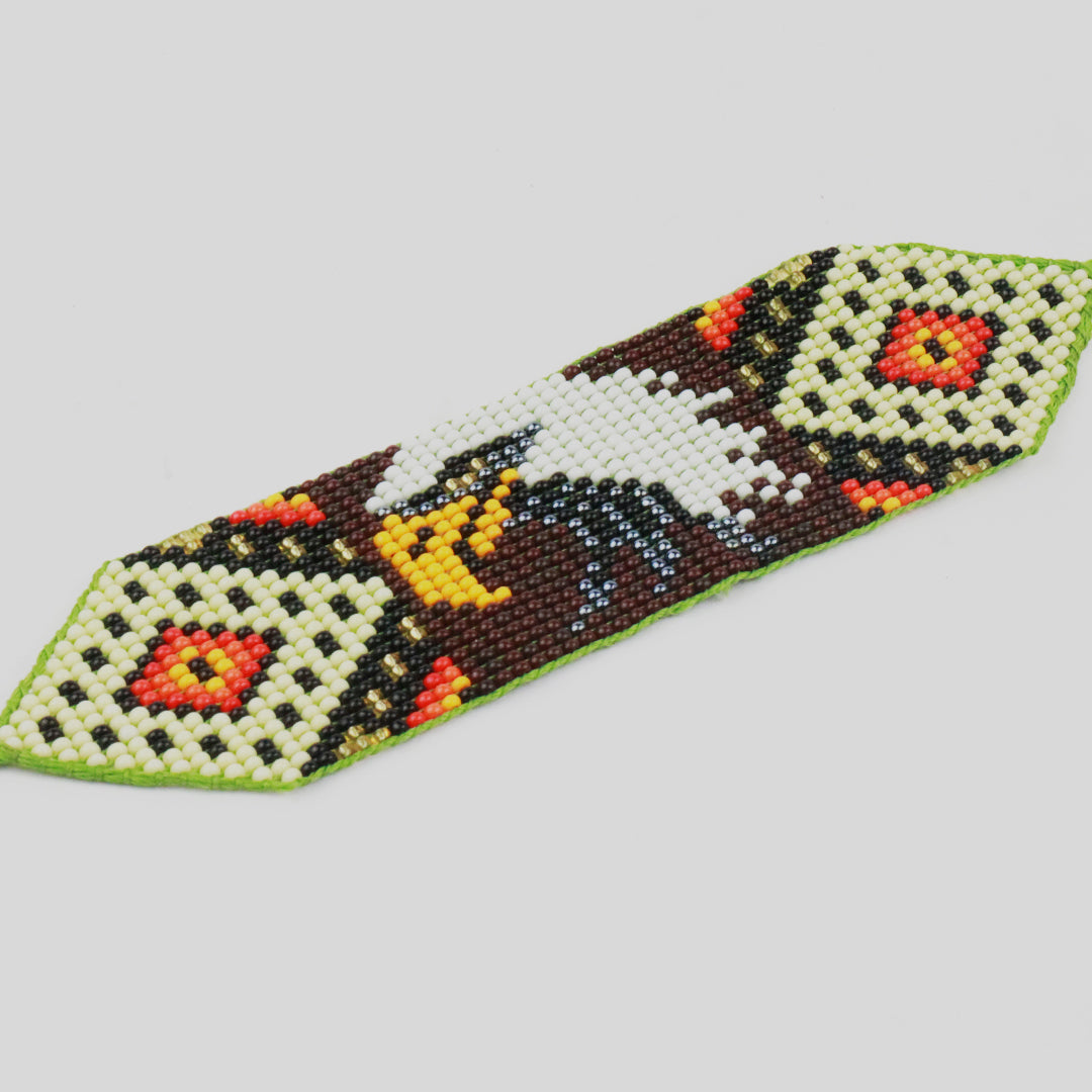 Colombian Bead Bracelet with Tribal Motifs