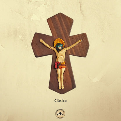 Classic Wooden Wall Crucifix