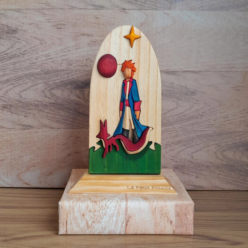 Little Prince and the Fox Wood Art
