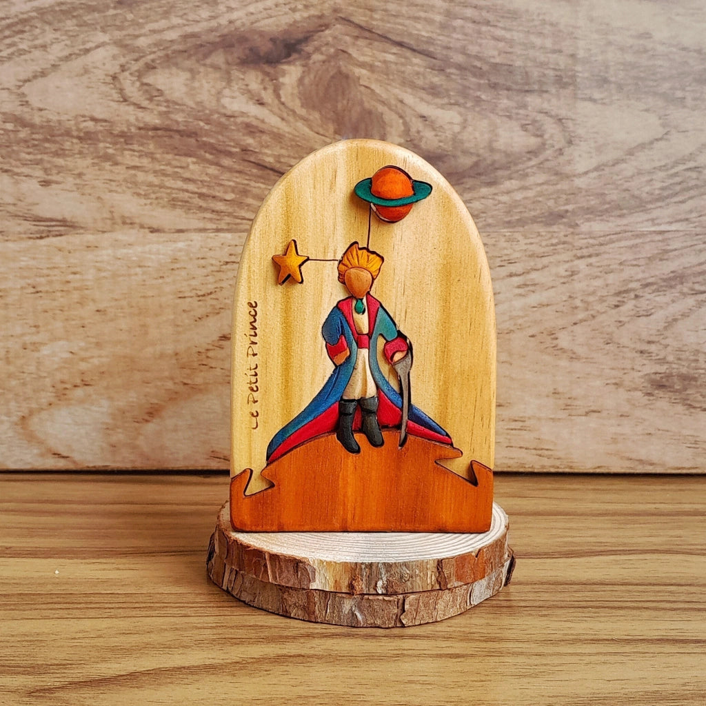 Little Prince with Sword Wood Art
