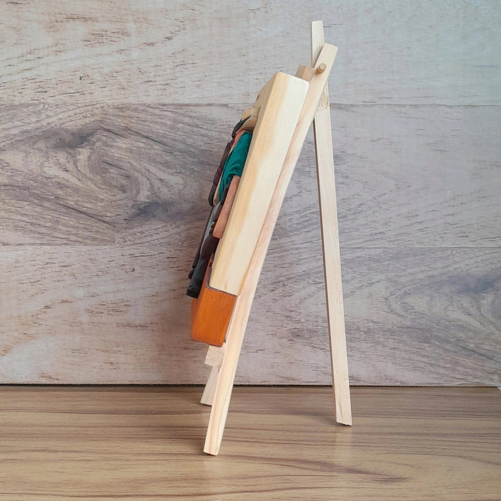 Arriero "The Return" Wood Art on Easel