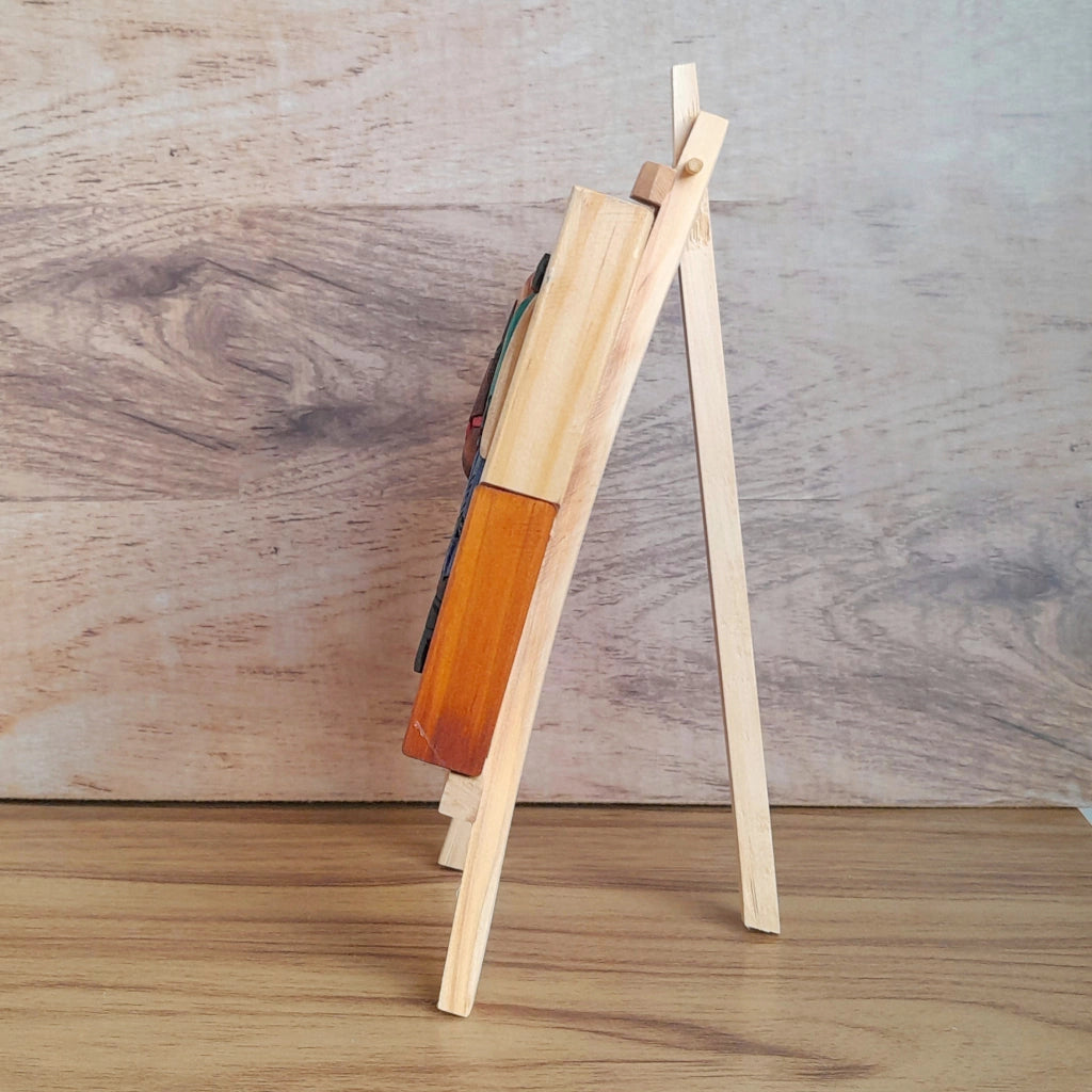 Arriero "Loading Up" Wood Art on Easel